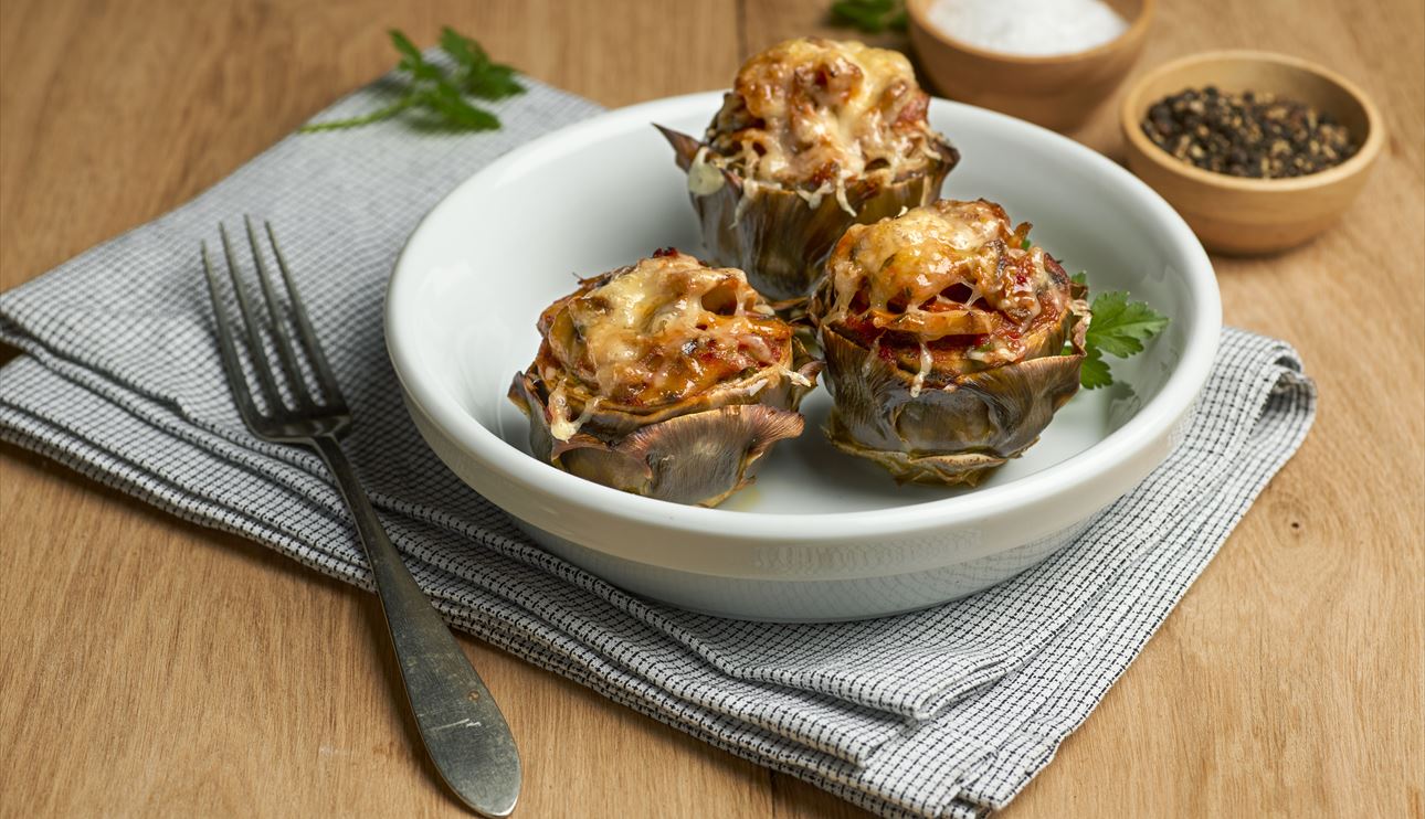 En este momento estás viendo Receta de Alcachofas rellenas con Tallarines