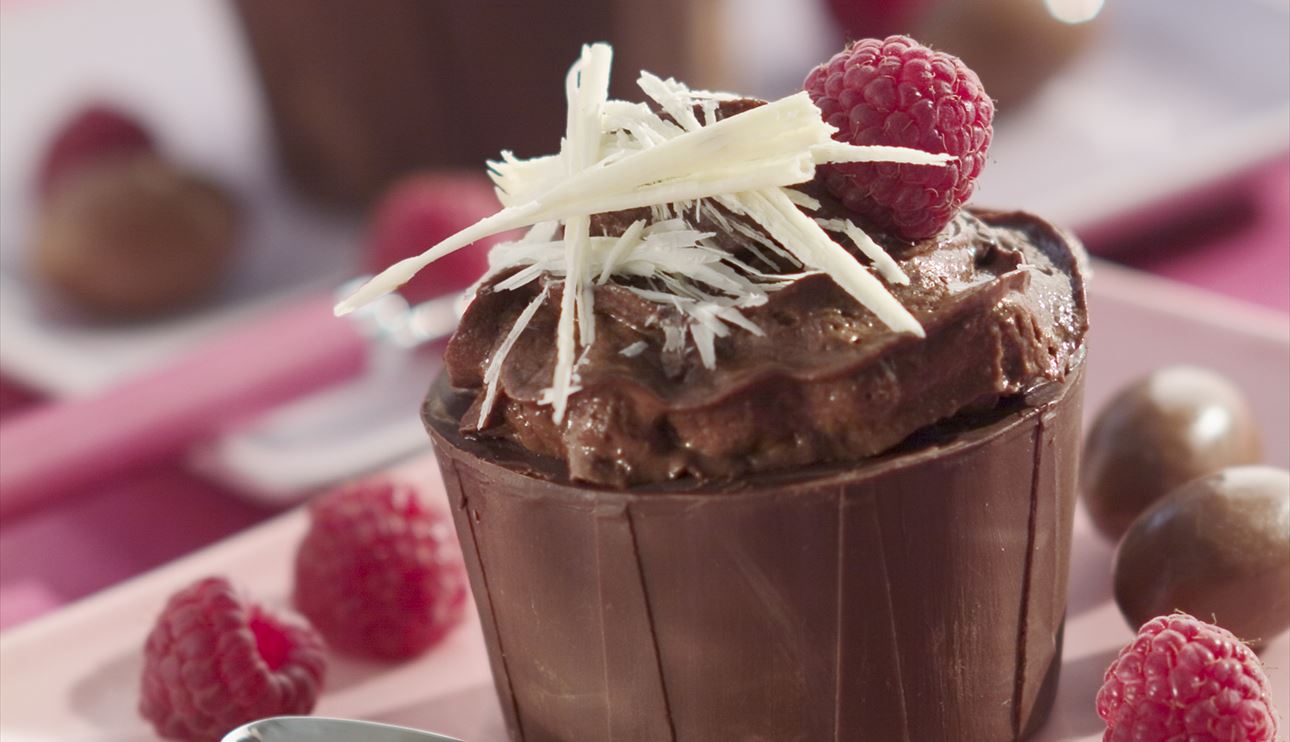 En este momento estás viendo Mousse de chocolate con frambuesas