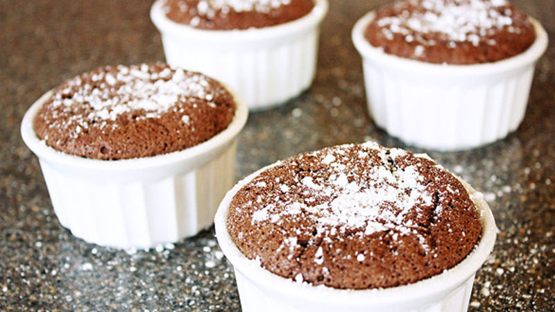 En este momento estás viendo Mini soufflés de chocolate