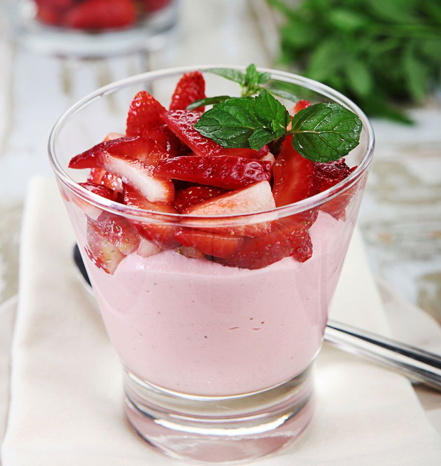 En este momento estás viendo Postre mousse de frutillas