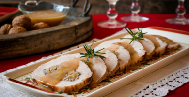 Lomo de cerdo relleno al horno